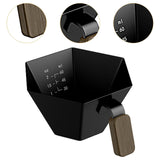Maxbell Espresso Measuring Cup Portable Pouring Cup for Bar Cappuccino Hot Chocolate Black