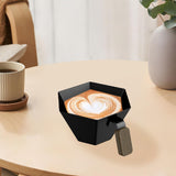 Maxbell Espresso Measuring Cup Portable Pouring Cup for Bar Cappuccino Hot Chocolate Black
