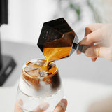 Maxbell Espresso Measuring Cup Portable Pouring Cup for Bar Cappuccino Hot Chocolate Black