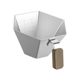 Maxbell Espresso Measuring Cup Portable Pouring Cup for Bar Cappuccino Hot Chocolate Silver