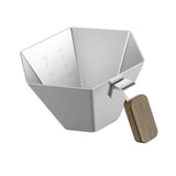 Maxbell Espresso Measuring Cup Portable Pouring Cup for Bar Cappuccino Hot Chocolate Silver