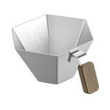 Maxbell Espresso Measuring Cup Portable Pouring Cup for Bar Cappuccino Hot Chocolate Silver