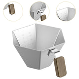 Maxbell Espresso Measuring Cup Portable Pouring Cup for Bar Cappuccino Hot Chocolate Silver