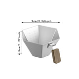 Maxbell Espresso Measuring Cup Portable Pouring Cup for Bar Cappuccino Hot Chocolate Silver