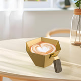 Maxbell Espresso Measuring Cup Portable Pouring Cup for Bar Cappuccino Hot Chocolate Yellow