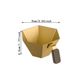 Maxbell Espresso Measuring Cup Portable Pouring Cup for Bar Cappuccino Hot Chocolate Yellow