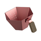 Maxbell Espresso Measuring Cup Portable Pouring Cup for Bar Cappuccino Hot Chocolate Pink