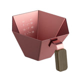 Maxbell Espresso Measuring Cup Portable Pouring Cup for Bar Cappuccino Hot Chocolate Pink