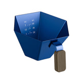 Maxbell Espresso Measuring Cup Portable Pouring Cup for Bar Cappuccino Hot Chocolate Blue