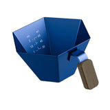Maxbell Espresso Measuring Cup Portable Pouring Cup for Bar Cappuccino Hot Chocolate Blue