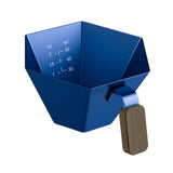 Maxbell Espresso Measuring Cup Portable Pouring Cup for Bar Cappuccino Hot Chocolate Blue