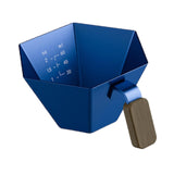 Maxbell Espresso Measuring Cup Portable Pouring Cup for Bar Cappuccino Hot Chocolate Blue