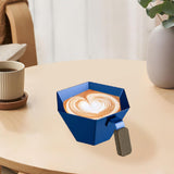 Maxbell Espresso Measuring Cup Portable Pouring Cup for Bar Cappuccino Hot Chocolate Blue