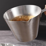 Maxbell Espresso Measuring Cup Milk Pitcher Jug 100ml Pouring Cup for Party Bar Home Silver