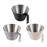 Maxbell Espresso Measuring Cup Milk Pitcher Jug 100ml Pouring Cup for Party Bar Home Silver