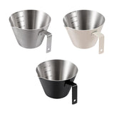 Maxbell Espresso Measuring Cup Milk Pitcher Jug 100ml Pouring Cup for Party Bar Home Silver