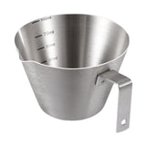Maxbell Espresso Measuring Cup Milk Pitcher Jug 100ml Pouring Cup for Party Bar Home Silver