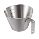 Maxbell Espresso Measuring Cup Milk Pitcher Jug 100ml Pouring Cup for Party Bar Home Silver