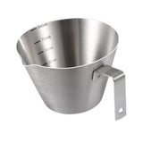 Maxbell Espresso Measuring Cup Milk Pitcher Jug 100ml Pouring Cup for Party Bar Home Silver