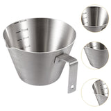 Maxbell Espresso Measuring Cup Milk Pitcher Jug 100ml Pouring Cup for Party Bar Home Silver