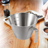 Maxbell Espresso Measuring Cup Milk Pitcher Jug 100ml Pouring Cup for Party Bar Home Silver