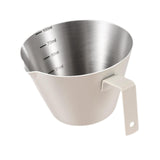 Maxbell Espresso Measuring Cup Milk Pitcher Jug 100ml Pouring Cup for Party Bar Home Beige