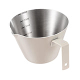 Maxbell Espresso Measuring Cup Milk Pitcher Jug 100ml Pouring Cup for Party Bar Home Beige