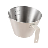 Maxbell Espresso Measuring Cup Milk Pitcher Jug 100ml Pouring Cup for Party Bar Home Beige