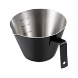 Maxbell Espresso Measuring Cup Milk Pitcher Jug 100ml Pouring Cup for Party Bar Home Black