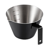 Maxbell Espresso Measuring Cup Milk Pitcher Jug 100ml Pouring Cup for Party Bar Home Black
