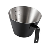 Maxbell Espresso Measuring Cup Milk Pitcher Jug 100ml Pouring Cup for Party Bar Home Black