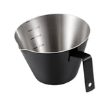 Maxbell Espresso Measuring Cup Milk Pitcher Jug 100ml Pouring Cup for Party Bar Home Black