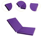 Maxbell Folding Gymnastics Mat Portable Compact Exercise for Workouts Outdoor Indoor Purple