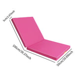 Maxbell Folding Gymnastics Mat Portable Compact Exercise for Workouts Outdoor Indoor Pink