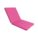 Maxbell Folding Gymnastics Mat Portable Compact Exercise for Workouts Outdoor Indoor Pink