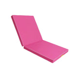Maxbell Folding Gymnastics Mat Portable Compact Exercise for Workouts Outdoor Indoor Pink