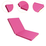 Maxbell Folding Gymnastics Mat Portable Compact Exercise for Workouts Outdoor Indoor Pink