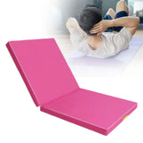Maxbell Folding Gymnastics Mat Portable Compact Exercise for Workouts Outdoor Indoor Pink