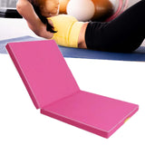 Maxbell Folding Gymnastics Mat Portable Compact Exercise for Workouts Outdoor Indoor Pink