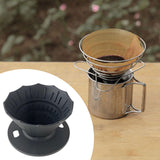 Maxbell Pour over Coffee Dripper Foldable Sturdy Black for Hiking Camping Restaurant