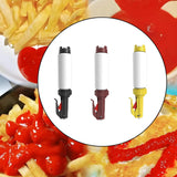 Maxbell Sauce Dispenser 480ml Multifunction Condiment Bottle for BBQ Kitchen Camping Black