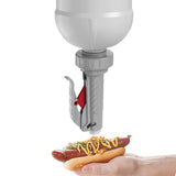 Maxbell Sauce Dispenser 480ml Multifunction Condiment Bottle for BBQ Kitchen Camping Brown