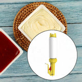 Maxbell Sauce Dispenser 480ml Multifunction Condiment Bottle for BBQ Kitchen Camping Yellow