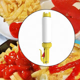 Maxbell Sauce Dispenser 480ml Multifunction Condiment Bottle for BBQ Kitchen Camping Yellow