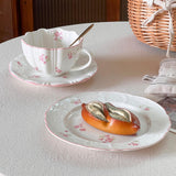 Maxbell Tea Cup and Saucer Set Versatile Coffee Mug for Home Housewarming Party Cafe