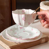 Maxbell Tea Cup and Saucer Set Versatile Coffee Mug for Home Housewarming Party Cafe