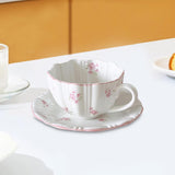 Maxbell Tea Cup and Saucer Set Versatile Coffee Mug for Home Housewarming Party Cafe