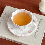 Maxbell Tea Cup and Saucer Set Versatile Coffee Mug for Home Housewarming Party Cafe