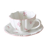 Maxbell Tea Cup and Saucer Set Versatile Coffee Mug for Home Housewarming Party Cafe