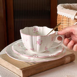 Maxbell Tea Cup and Saucer Set Versatile Coffee Mug for Home Housewarming Party Cafe